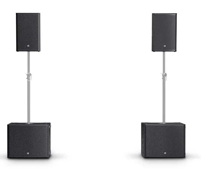 [LDSYSTEM] 2 x 15" Aktiv-PA-Lautsprecher + 2x 18" Aktiv-Subwoofer | STINGER G3 POWER SET