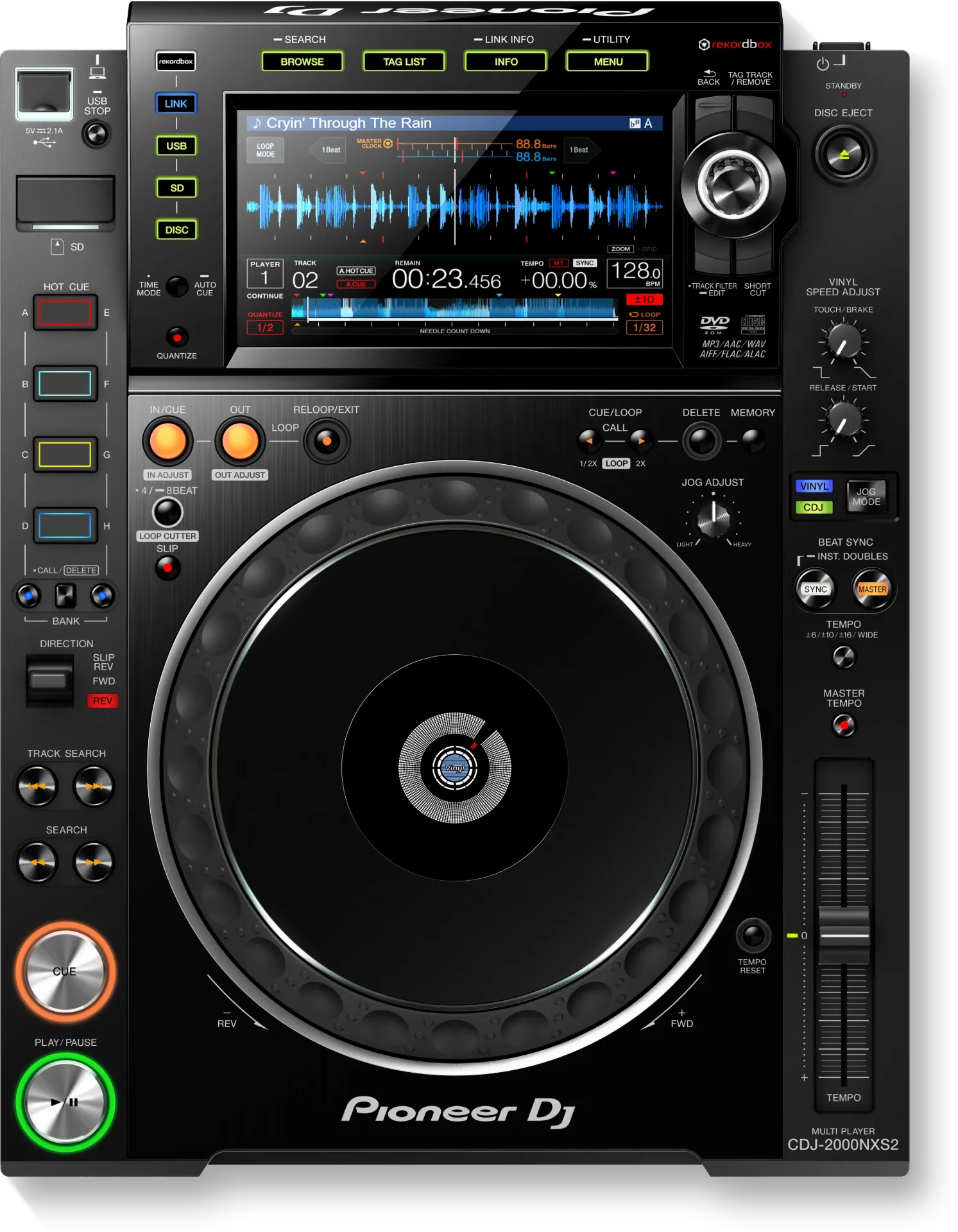 [Pioneer DJ] CDJ-2000NXS2 | Profi-DJ-Multiplayer mit Disk-Laufwerk