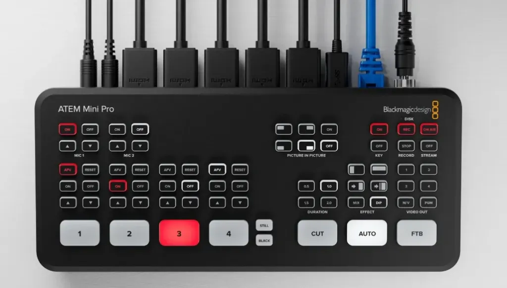 [Blackmagic] ATEM Mini | Videomischer 4 HDMI-Quellen